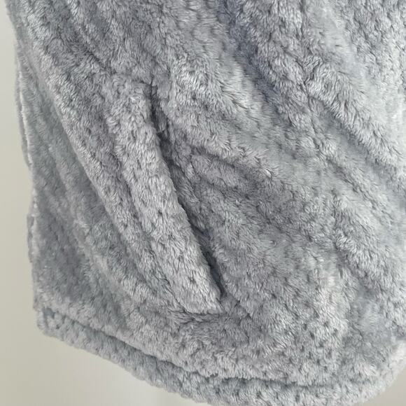 Columbia Girls FireSide Sherpa Jacket Grey Sz XL 18-20 Full-Zip Soft Feel - Picture 10 of 12